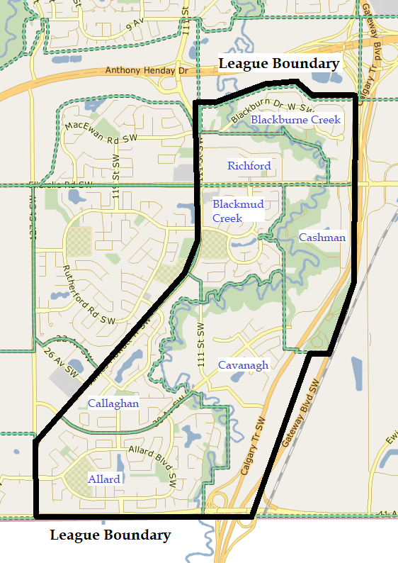 blackmud creek community league boundary map